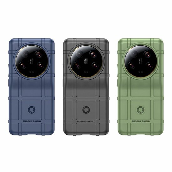 Xiaomi 13 Ultra Hoesje - Mobydefend Rugged Shield TPU Backcover - Blauw