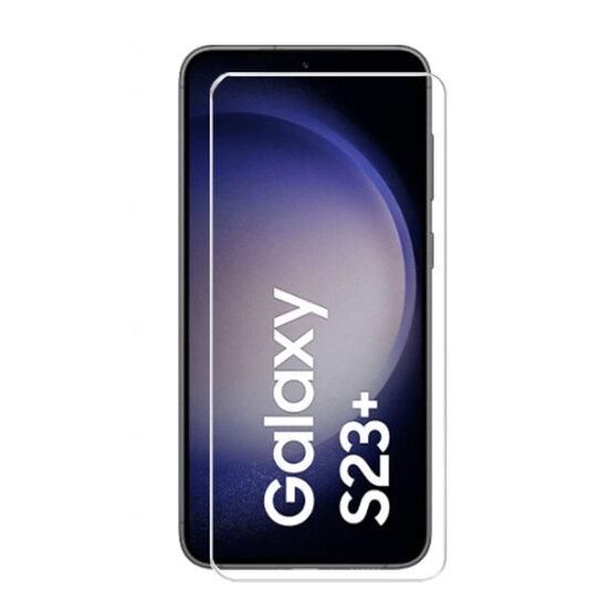 2-Pack Samsung Galaxy S23 Plus (S23+) Screenprotectors - MobyDefend Case-Friendly Screensavers - Gehard Glas