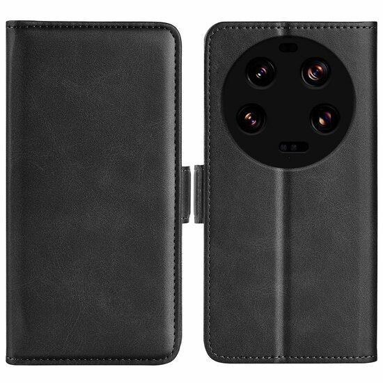 Xiaomi 13 Ultra Hoesje - MobyDefend Luxe Wallet Book Case (Sluiting Zijkant) - Zwart