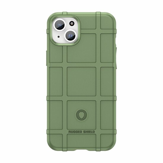 iPhone 15 Plus Hoesje, Rugged Shield TPU Gelcase, Groen