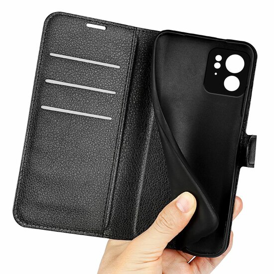 Motorola Edge 40 Hoesje - MobyDefend Kunstleren Wallet Book Case (Sluiting Voorkant) - Zwart