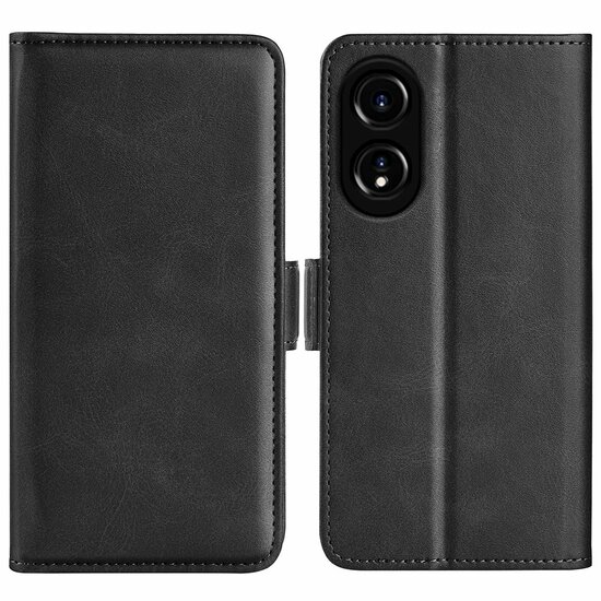 Oppo A78 (5G) Hoesje - MobyDefend Luxe Wallet Book Case (Sluiting Zijkant) - Zwart
