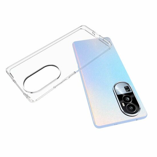 Oppo Reno10 / Reno10 Pro Hoesje - MobyDefend Transparante TPU Backcover - Volledig Doorzichtig