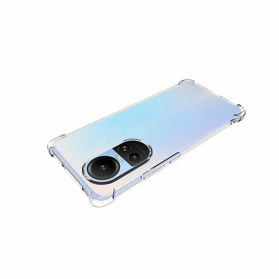 Oppo Reno10 / Reno10 Pro Hoesje - MobyDefend Transparante Shockproof TPU Backcover - Verstevigde Hoeken - Volledig Doorzichtig