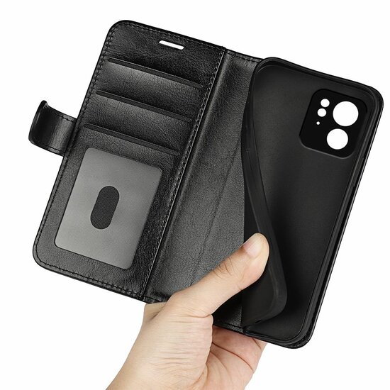 Motorola Edge 40 Hoesje - MobyDefend Wallet Book Case (Sluiting Achterkant) - Zwart