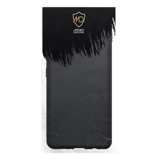iPhone 15 Pro Hoesje - MobyDefend TPU Backcover - Mat Zwart