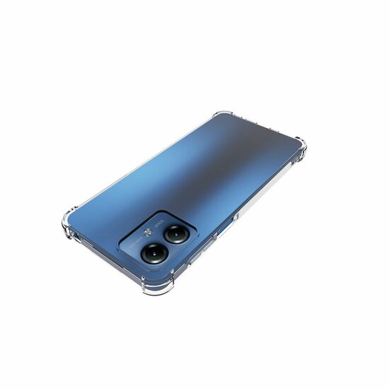 Motorola Moto G14 Hoesje - MobyDefend Transparante Shockproof TPU Backcover - Verstevigde Hoeken - Volledig Doorzichtig