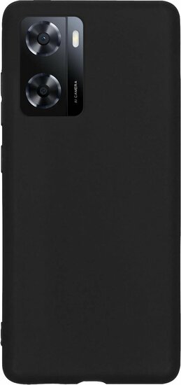 Oppo A57 / A57s / A77 Hoesje, MobyDefend  TPU Gelcase, Mat Zwart