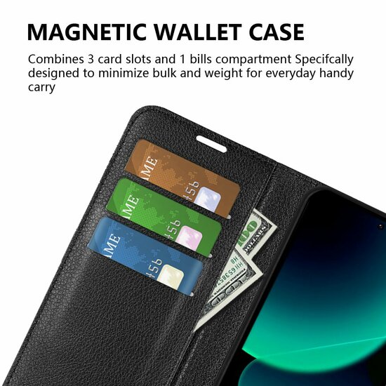 Xiaomi 13T / 13T Pro Hoesje, MobyDefend Kunstleren Wallet Book Case (Sluiting Voorkant), Rood