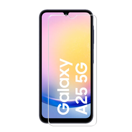 2-Pack Samsung Galaxy A25 Screenprotectors - MobyDefend Case-Friendly Screensavers - Gehard Glas