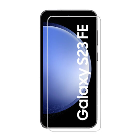 2-Pack Samsung Galaxy S23 FE Screenprotectors - MobyDefend Case-Friendly Screensavers - Gehard Glas