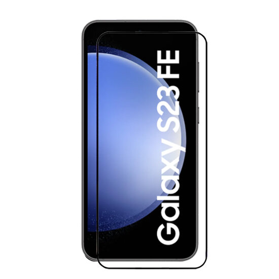 2-Pack Samsung Galaxy S23 FE Screenprotectors - MobyDefend Screensavers Met Zwarte Randen - Gehard Glas 