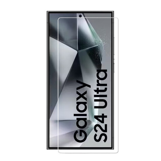 3-Pack Samsung Galaxy S24 Ultra Screenprotectors - MobyDefend Case-Friendly Screensavers - Gehard Glas