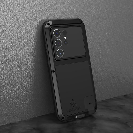 Samsung Galaxy S24 Ultra Hoes - Love Mei Metalen Case - Extreme Protection - Groen