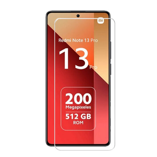 Xiaomi Redmi Note 13 Pro 4G Screenprotector - MobyDefend Case-Friendly Screensaver - Gehard Glas