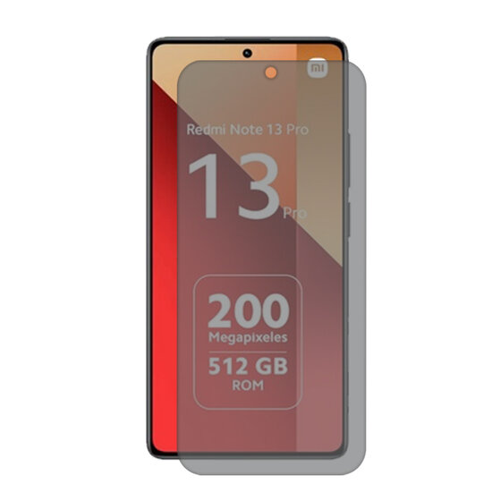 2-Pack MobyDefend Xiaomi Redmi Note 13 Pro 4G Screenprotectors - Matte Privacy Glass Screensavers