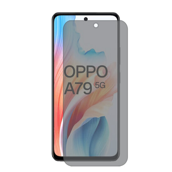2-Pack MobyDefend Oppo A79 Screenprotectors - Matte Privacy Glass Screensavers