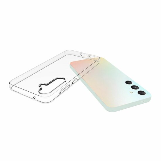 Samsung Galaxy S23 FE Hoesje, MobyDefend Transparante TPU Gelcase, Volledig Doorzichtig