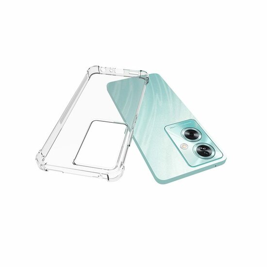 Oppo A79 / OnePlus Nord N30 SE Hoesje - MobyDefend Transparante Shockproof TPU Backcover - Verstevigde Hoeken - Volledig Doorzichtig