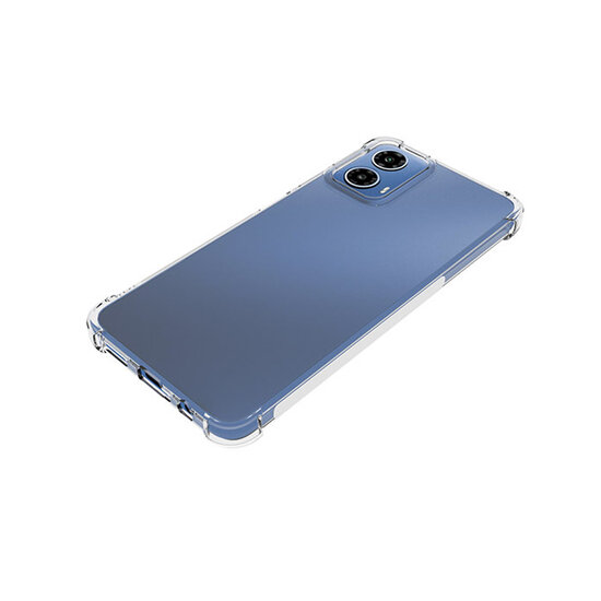 Motorola Moto G34 Hoesje - MobyDefend Transparante Shockproof TPU Backcover - Verstevigde Hoeken - Volledig Doorzichtig