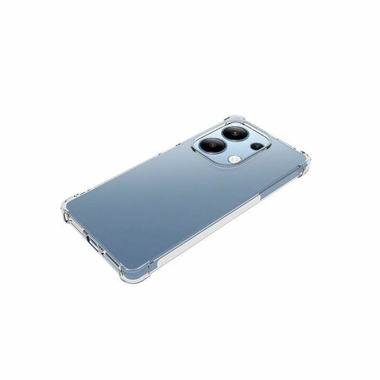 Xiaomi Redmi Note 13 Pro 4G Hoesje - MobyDefend Transparante Shockproof TPU Backcover - Verstevigde Hoeken - Volledig Doorzichtig