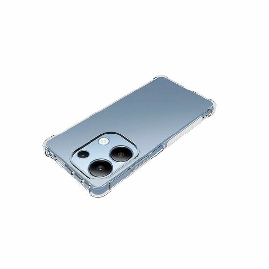 Xiaomi Redmi Note 13 Pro 4G Hoesje - MobyDefend Transparante Shockproof TPU Backcover - Verstevigde Hoeken - Volledig Doorzichtig