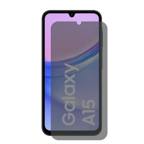 2-Pack MobyDefend Samsung Galaxy A15 Screenprotectors - HD Privacy Glass Screensavers