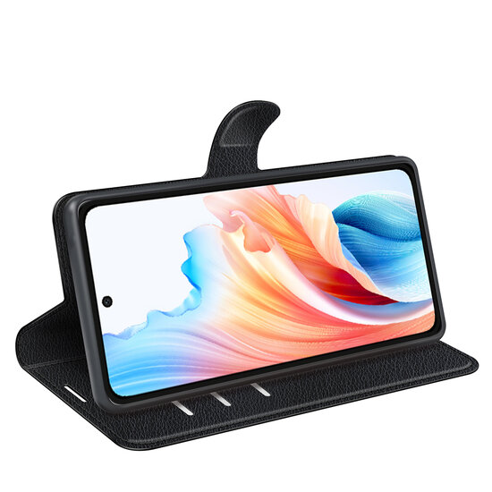 Oppo A79 / OnePlus Nord N30 SE Hoesje - MobyDefend Kunstleren Wallet Book Case (Sluiting Voorkant) - Zwart