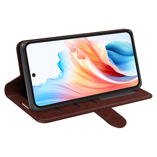 Oppo A79 / OnePlus Nord N30 SE Hoesje - MobyDefend Wallet Book Case (Sluiting Achterkant) - Bruin