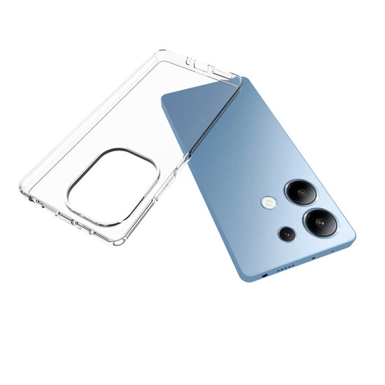 Xiaomi Redmi Note 13 Pro 4G Hoesje - MobyDefend Transparante TPU Backcover - Volledig Doorzichtig