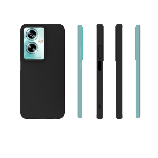 Oppo A79 / OnePlus Nord N30 SE Hoesje - MobyDefend TPU Backcover - Mat Zwart