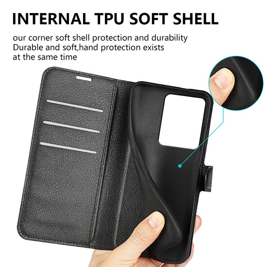 Xiaomi Redmi Note 13 Pro 4G Hoesje - MobyDefend Kunstleren Wallet Book Case (Sluiting Voorkant) - Rood
