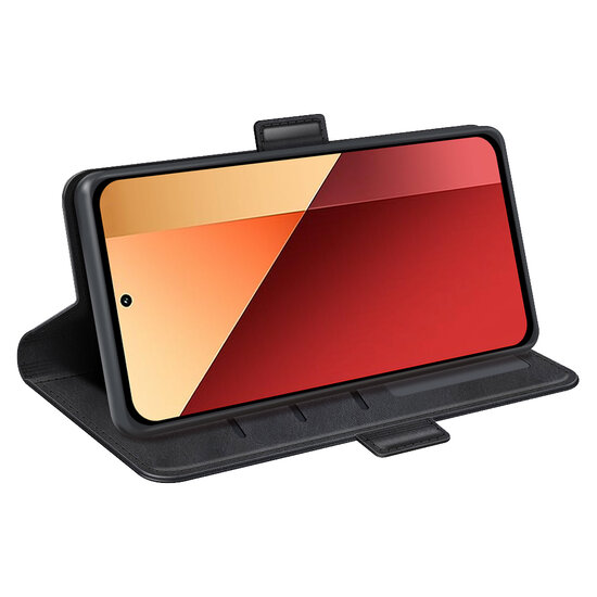 Xiaomi Redmi Note 13 Pro 4G Hoesje - MobyDefend Luxe Wallet Book Case (Sluiting Zijkant) - Zwart