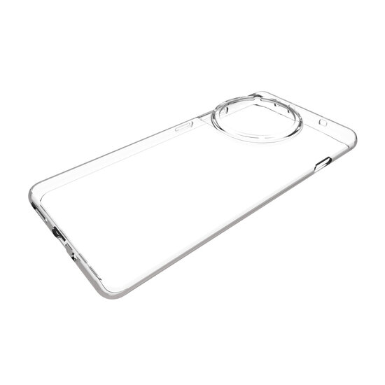 OnePlus 12R Hoesje, MobyDefend Transparante TPU Gelcase, Volledig Doorzichtig