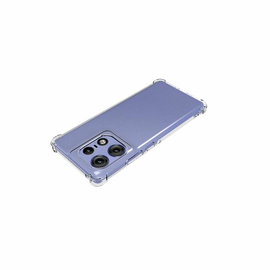 Motorola Edge 50 Pro Hoesje - MobyDefend Transparante Shockproof TPU Backcover - Verstevigde Hoeken - Volledig Doorzichtig