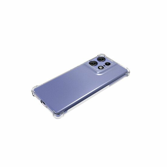 Motorola Edge 50 Pro Hoesje - MobyDefend Transparante Shockproof TPU Backcover - Verstevigde Hoeken - Volledig Doorzichtig