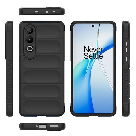 OnePlus Nord CE 4 Hoesje - MobyDefend TPU Gripcase - Paars
