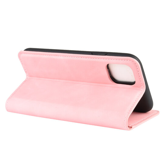 iPhone 11 Pro Hoesje - Luxe Wallet Bookcase (Magnetische Sluiting) - Roze