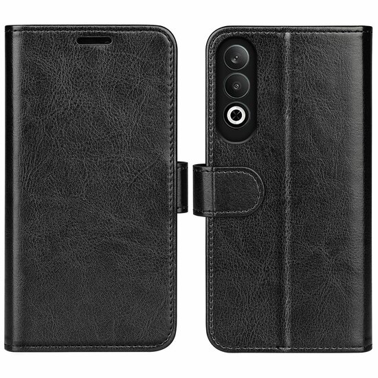 OnePlus Nord CE 4 Hoesje - MobyDefend Wallet Book Case (Sluiting Achterkant) - Zwart