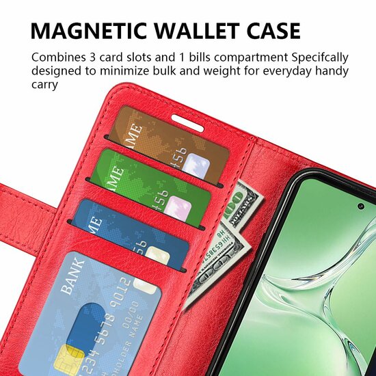OnePlus Nord CE 4 Hoesje - MobyDefend Wallet Book Case (Sluiting Achterkant) - Bruin