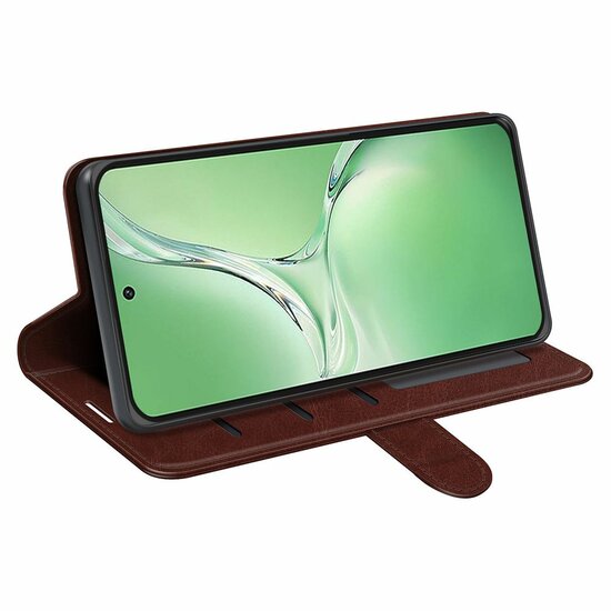 OnePlus Nord CE 4 Hoesje - MobyDefend Wallet Book Case (Sluiting Achterkant) - Bruin