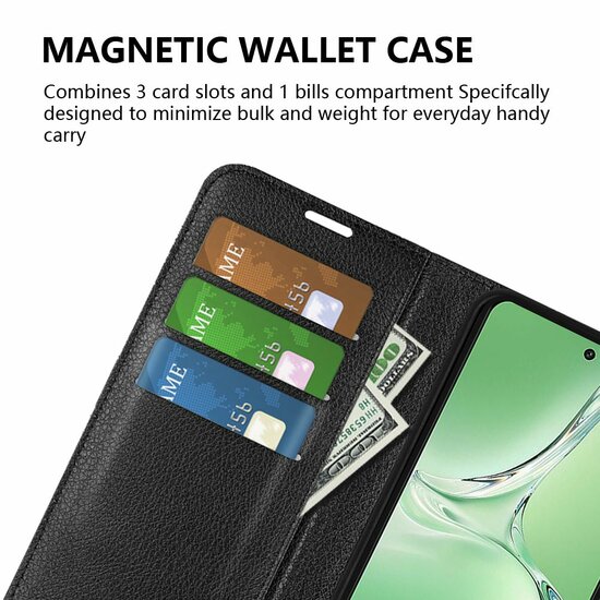 OnePlus Nord CE 4 Hoesje - MobyDefend Kunstleren Wallet Book Case (Sluiting Voorkant) - Zwart