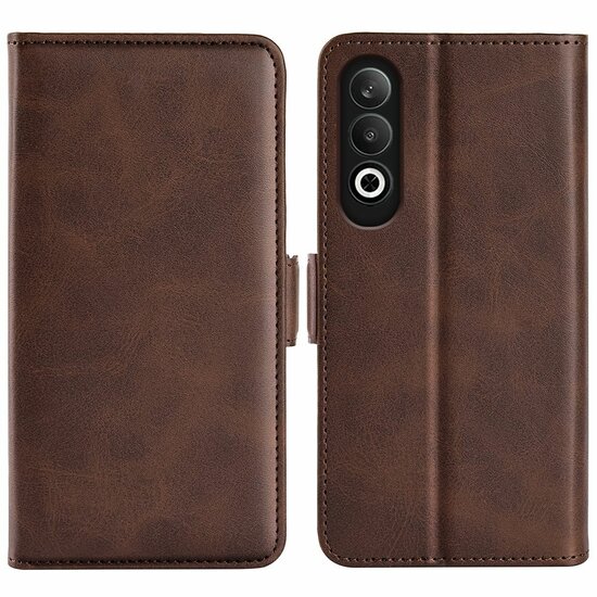 OnePlus Nord CE 4 Hoesje - MobyDefend Luxe Wallet Book Case (Sluiting Zijkant) - Bruin