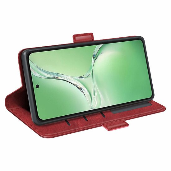 OnePlus Nord CE 4 Hoesje - MobyDefend Luxe Wallet Book Case (Sluiting Zijkant) - Rood
