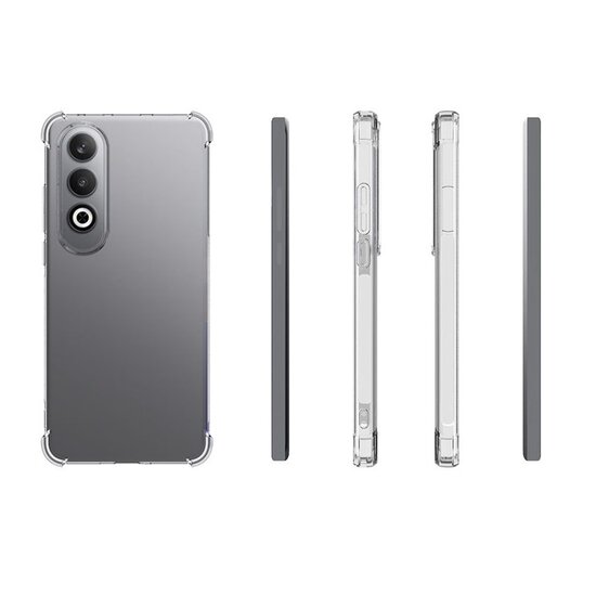 OnePlus Nord CE 4 Hoesje - MobyDefend Transparante Shockproof TPU Backcover - Verstevigde Hoeken - Volledig Doorzichtig