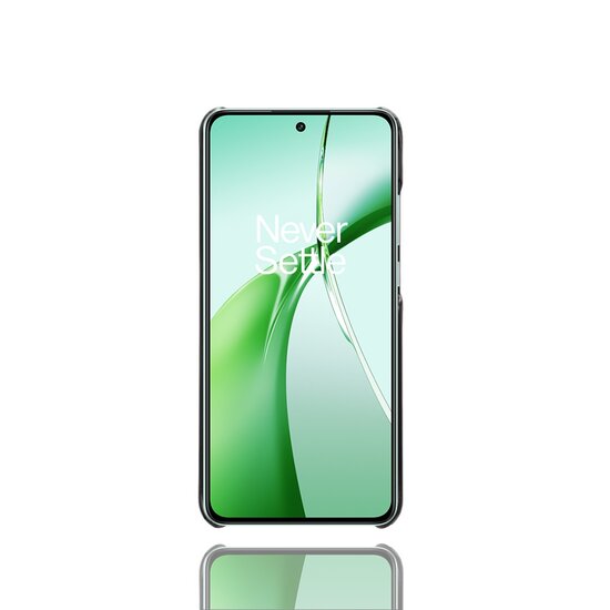 OnePlus Nord CE 4 Hoesje - MobyDefend Lederen Backcover Met Vakjes Voor Pasjes - Zwart