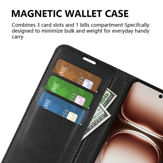Oppo Reno12 Hoesje - MobyDefend Kunstleren Wallet Book Case (Sluiting Voorkant) - Rood