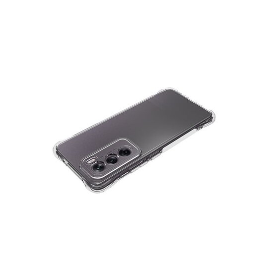 Oppo Reno12 Hoesje - MobyDefend Transparante Shockproof TPU Backcover - Verstevigde Hoeken - Volledig Doorzichtig