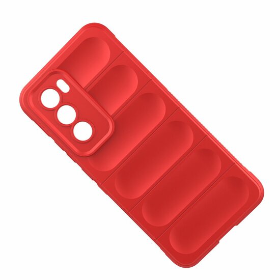Oppo Reno12 Hoesje - MobyDefend TPU Gripcase - Paars