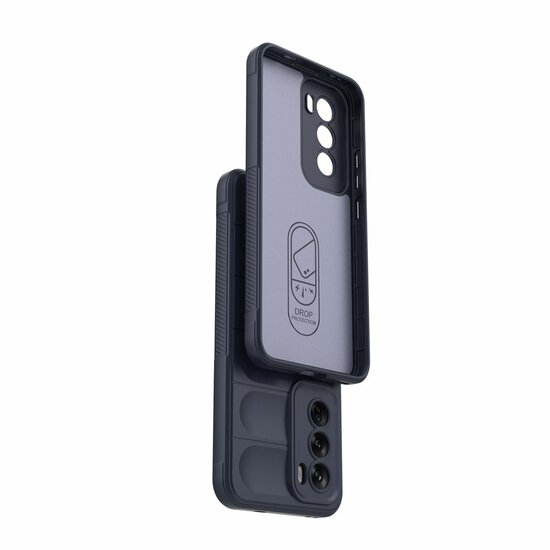 Oppo Reno12 Hoesje - MobyDefend TPU Gripcase - Paars